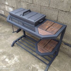 Лофт мангал "Тотем" — Преміум клас на 12 шампурів